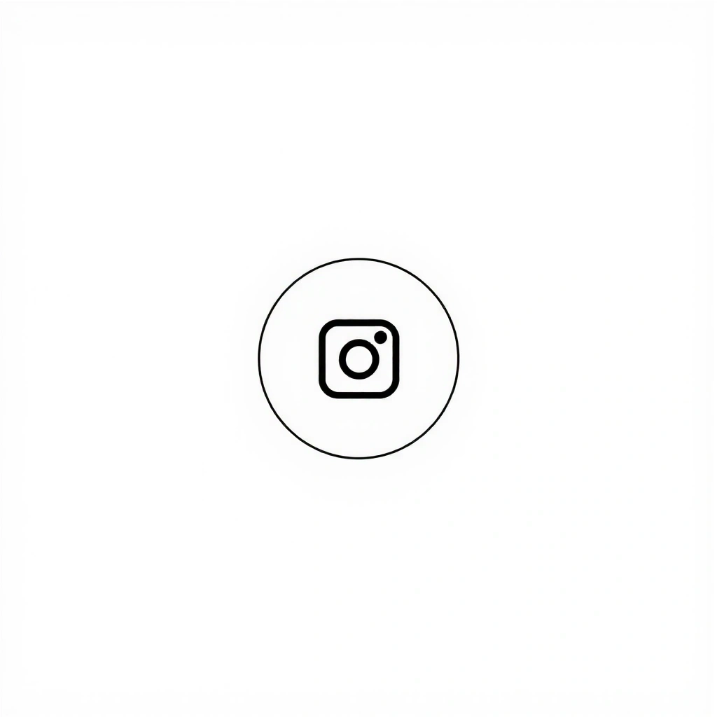O pictogramă minimalistă a logo-ului Instagram.