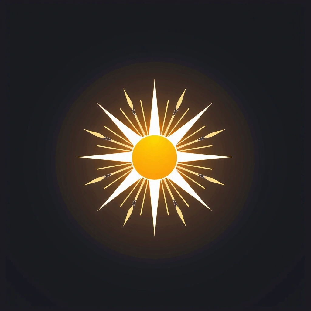 Simbol energie, o lumină strălucitoare